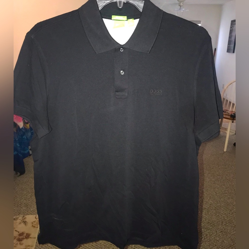 Mens BOSS black polo … XXL